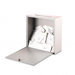 Wall-Mountable Interoffice Mail Collection Box, 18w x 7d x 18h, Platinum