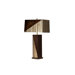 Two Tone Table Lamp in Bronze (Set of 2)