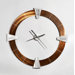 Jon Gilmore Deco Round Roman Clock in Bronze and Copper