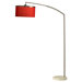 82" Brim Arm Lamp in Brushed Nickel
