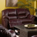 Tracer Leather Reclining Loveseat