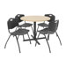 Hospitality Four Chairs with Steel Frame
