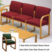 Contour Three Seats with Open Back