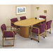Contemporary Series Oval Conference Table (Curved Panel Base)