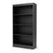 Axess Four Shelf Bookcase in Black