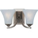 Aurora Two Light Bath Vanity in Satin Nickel