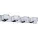 Cubic Four Light Bath Vanity in Polished Chrome