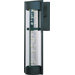 New Age LED One Light Outdoor Wall Lantern in Textured Ebony