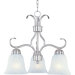 Basix 3 Light Down Mini Chandelier