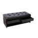 Designs 4 Comfort Central Park Tufted Faux Leather Ottoman Bench