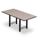 72" Wide Rectangle Top Conference Table with H Base