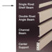 RivetRite Parts - Standard Single Rivet Shelf Beams