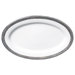 Sentiments Platinum Filigree Relish / Butter Oval Serving Tray