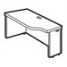 Correlation 24" D Space-Saver Connectable Table - Left (Avant Cherry)
