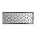 Beveled Diamond Mirror in Silver