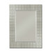 Beveled Rectangular Wall Mirror with Mirrored Border