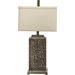 Table Lamp with Linen Hard Back Shade
