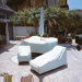 Round Conversation / Coffee Table Cover with Ties
