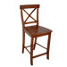 Easton Cross Back 24" Barstool in Chestnut