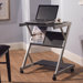 Mobile Computer Cart in Black