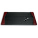 7000 Series Contemporary Style Leather 25.5 x 17.25 Side-Rail Desk Pad in Burgundy