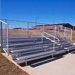 5 Row Angle Frame Bleachers with Aisle