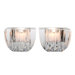 Crystal Soho Square Tealight Candlesticks (Set of 2)