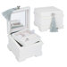 Emma Jewel Chest in White