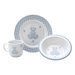 Gingham Bear 3-Piece Dinnerware Set