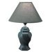 Short Ceramic Table Lamp in Green