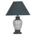 Ceramic Table Lamp with Marbled Base in Black