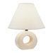 Ceramic Table Lamp in Ivory Donut