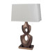 Table Lamp in Silver and Gold Spray
