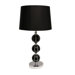 Stacked Ceramic Table Lamp in Black