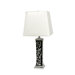 Black Paisley Ceramic Table Lamp