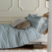 3 Piece Belgravia Duvet Set in Iced Blue