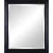 Vanity Beveled Mirror in Black with Black Lacquor Lip