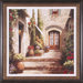 Sunlit Courtyard Framed Artwork