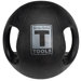 18 lbs Dual Grip Medicine Balls in Black