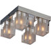 Blocs 4-Light Flush Mount