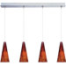 Minx 4 Light Linear Pendant