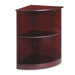 Corsica Series 1/4 Round Bookcase, 2 Shelves, 19W X 19D X 29-1/2H, CY