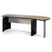 Napoli 29.5" H x 47" W Curved Desk Extension