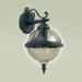Round Outdoor Wall Lantern in Black