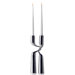 Mikaela Dorfel Stainless Steel Double Candlesticks