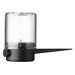 Pipe Tealight Glass and Cast Iron Hurricane