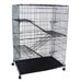 4 Levels Small Animal Cage in Black