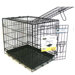 Double Door Heavy Duty Dog Crate in Black