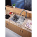 23" Undermount Single Bowl Kitchen Sink with 14.9" Faucet and Soap Dispenser