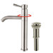 Stainless Steel Single Hole Bathroom Faucet with Single Handle